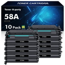 58A Toner Cartridges with Chip Compatible for HP 58A CF258A 58X CF258X Laserjet M404n M404dn M404dw N406dn MFP M428fdw M428fdn M428dw M404 M428 M430f Printer (Black, 10 Pack)