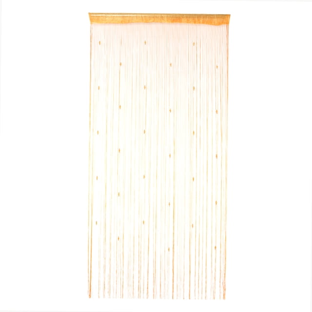 Cortina de ventana de poliéster para , hogar, jardín, dormitorio, exterior, interior, pared, decoración navideña naranja BLESIY Cortina de cuerdas de puerta