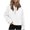 A-White, variant on Puliio Womens Zipper Hoodless Sweatshirts Solid Color Long Sleeve Half Zip Cropped Pullover Jacket Loose Minimalist Fall Clothes Casual No Hood Sweatshirts With Pocket