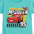 thumbnail image 3 of Disney's Cars - Lightning McQueen 95 - Toddler And Youth Girls Short Sleeve Graphic T-Shirt, 3 of 5