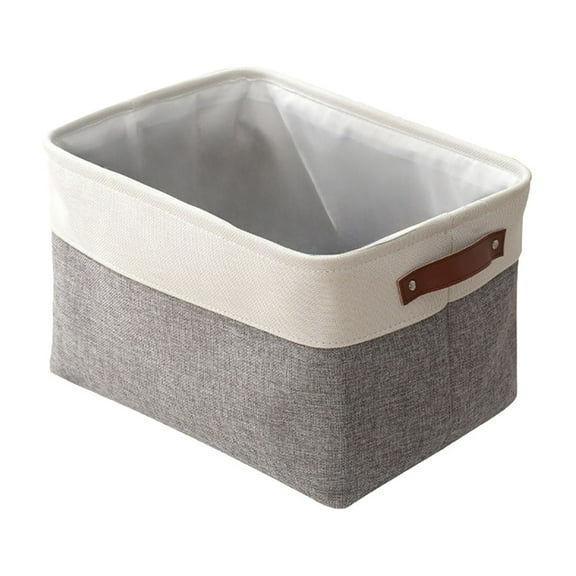 Wovilon Fabric Storage Basket Household Clothes Quilt Storage Storage Basket Double Patchwork Colour Dirty Clothes Basket Dirty Clothes Basket