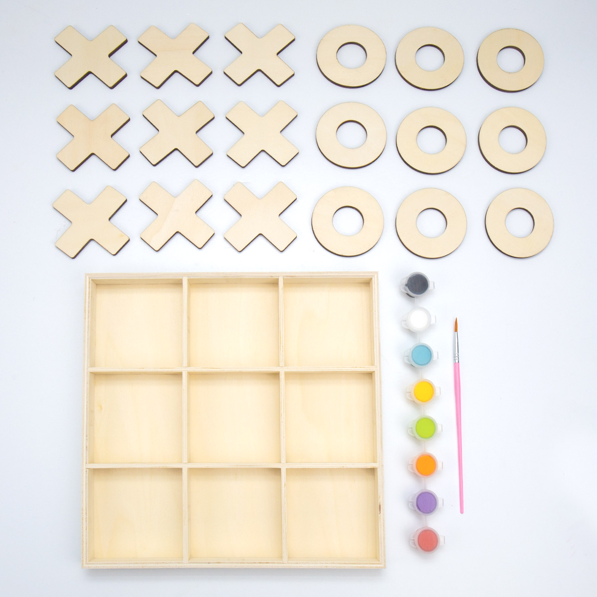 Hello Hobby Paint Your Own Tic Tac Toe Kit photo 2