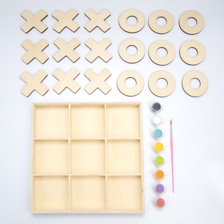Hello Hobby Paint Your Own Tic Tac Toe Kit - Walmart.com