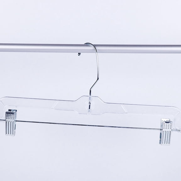 OATIPHO 4Pcs Household Plated Silver Clip Hangers for Clothes Display and Drying