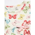 thumbnail image 2 of Touched by Nature Baby and Toddler Girl Organic Cotton Short-Sleeve Dresses 2pk, Butterflies, 4 Toddler, 2 of 5
