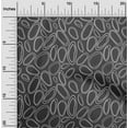 thumbnail image 2 of oneOone Viscose Jersey Gray Fabric Abstract Circle Sewing Craft Projects Fabric Prints By Yard 60 Inch Wide, 2 of 4