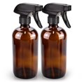thumbnail image 1 of Botella de aerosol de vidrio Bontip Amber de 500 ml (paquete de 2) con accesorio, 1 of 7