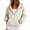 Gray #1, variant on WULMLEO Half Zip Pullover for Women Y2K Sweatshirt Hoodies Oversized Casual Workout Fall Winter Tops with Pockets Khaki 2XL