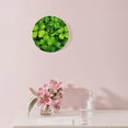 thumbnail image 3 of ATEDEANEI 12" Wall Clock Battery Operated Silent Non Ticking Green Clover Shamrock Saint Patrick'S Day Painting, 3 of 5