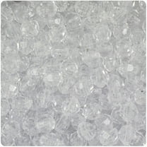 BeadTin Crystal Transparent 8mm Faceted Round Craft Beads (450pcs)