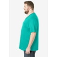thumbnail image 3 of KingSize Men's Big & Tall Shrink-Less Lightweight V-Neck Pocket T-Shirt, 3 of 6
