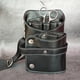 thumbnail image 5 of Qarigey Estilista bolsillos peinetas bolsa moda PVC negro cinturón ajustable riñonera peluquero bolsa titular salón peluquería Cuidado del cabello, 5 of 5