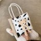 thumbnail image 2 of Bolso de lona con forma de oso, bonito bolso con grafiti japonés, bolsa para el almuerzo para estudiantes, 2 of 5