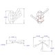 thumbnail image 2 of Gancho Giratorio Gancho para Toalla Plegable de Metal SóLido, Brazo Giratorio, Brazo Oscilante, Perchero Triple, Montado en la Pared, 2 of 5