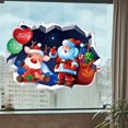 thumbnail image 3 of PC 3D calcomanías de pared navideñas pegatinas de pared de renos de Papá Noel, 3 of 3