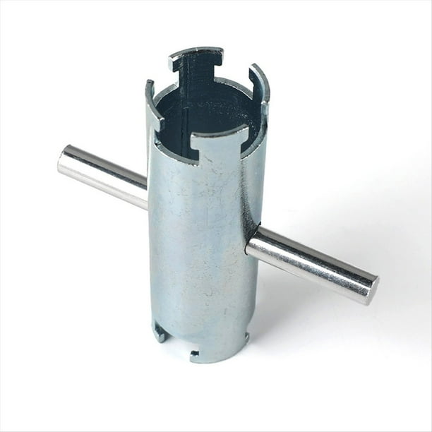 Llave de Metal de Alta Resistencia, Llave de Doble Extremo para Colador de Canasta, Llave de Tubo, Llave de Filtro, Herramienta Manual de Mantenimiento.