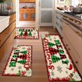 thumbnail image 2 of Floral Kitchen Rugs Sets of 3, Non Slip Kitchen Rugs and Mats Washable Farmhouse Kitchen Rugs Floral Kitchen Floor Mat Carpet Runner Rugs for Hallway Laundry Room, 2 of 12