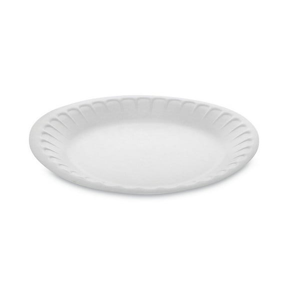 Unlaminated Foam Dinnerware Plate, 7" Diameter, White, 900/Carton
