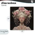 thumbnail image 4 of Stupell Industries Traditional Rococo Woman Opulent Ribbons Canvas Art, 17 x 17, by Grotto Studios, 4 of 8