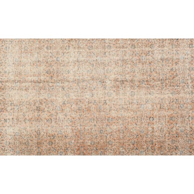 Ahgly Company Machine Washable Indoor Rectangle Contemporary Deep Peach Orange Area Rugs, 10' x 13'