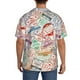 thumbnail image 3 of Balery Passport Stamp Camisa Casual de Manga Corta con Botones para Hombre, Texturizada, Estilo Cubano, para Playa, Verano-Large, 3 of 5