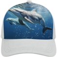 thumbnail image 1 of Cute Dolphins Baseball Cap Classic Golf Cap Soft Dad Hat Multicolor Adjustable Low Profile Hat Unisex, 1 of 6