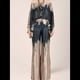 thumbnail image 4 of Conjunto de Dos Piezas Holgado de Otoño para Mujer, con Hombros Descubiertos, Estampado, Larga, Informal, para Salir, Pantalones Anchos Marrón Azulado L, 4 of 7
