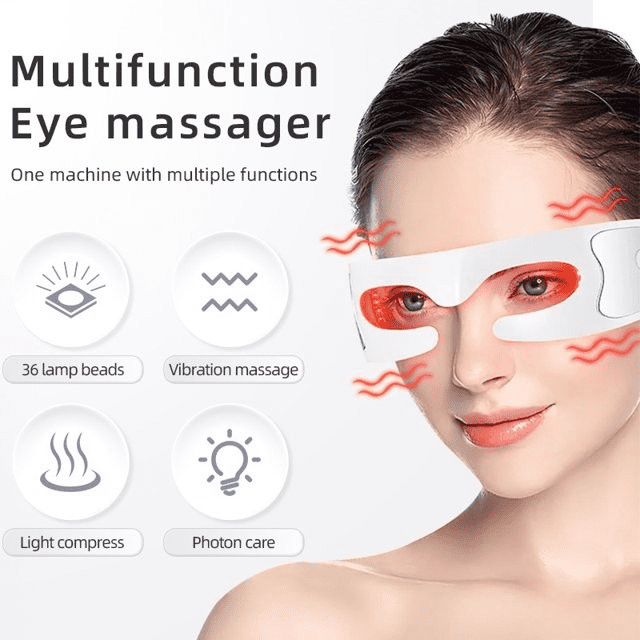 Vibrating Red Light Eye Massager for Soothing and Refreshing the Eye Area