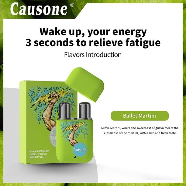 Inhalador nasal doble Thor's Blade de CAUSONE, con efecto refrescante, ideal para mareos y somnolencia, refrescante y vigorizante, portátil y de mano.