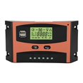 thumbnail image 2 of MPPT Controller, Fydun Simplified Version MPPT Controller PCB Circuit Board Solar Panel Regulator 12V / 24V LCD Display Automatic Battery Controller Orange + Black(40A), 2 of 4