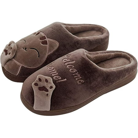 

Women Men Memory Foam Home Slippers Cozy Slip on Cute Animal Slippers Comfy Couple House Shoes Indoor Outdoor
