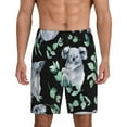 thumbnail image 3 of Lsque Cartoon Koala Bear Mens Sleep Pajama Shorts,Short Pajama Pants, Cotton Ultra-Soft Knit-X-Large, 3 of 9