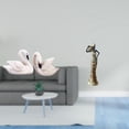 thumbnail image 2 of Estatua de cisne de resina, figura decorativa, escultura, centro de mesa único de estilo tribal, ideal para bodas, fiestas y como regalo., 2 of 8