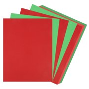 40 Sheets Christmas Cardstock Paper MDA05 - 8.5×11" Red & Green Construction Paper, 65 lb Thick Cardstock Paper for DIY Xmas Cards, Invitations, Scrapbooking, Holiday Crafts & Decorations