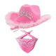thumbnail image 5 of Moda Western Cowboy Hats Fedoras Caps Unisex Adult Sunhat Jazz Top Hat para Fiesta al aire libre Props Vestuario Ropa Accesorios rosado Hugo Sombrero de vaquero, 5 of 8