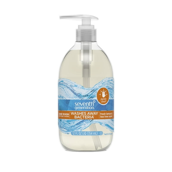 Seventh Generation Purely Clean Hand Wash Soap Fresh Lemon & Tea Tree 12 oz