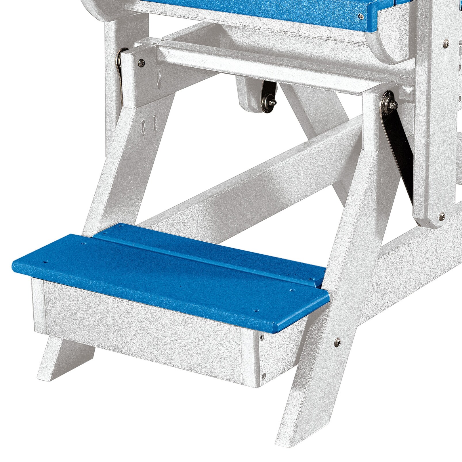 OS Home and Office Model Fan Back Balcony Glider Made in the USA- Blue, White