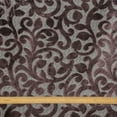 thumbnail image 3 of Fabric Mart Direct Dark Brown Jacquard Velvet Fabric By The Yard, 54 inches or 137 cm width, 5 Continuous Yards Brown Jacquard Fabric, Velvet Flower, Upholstery Drapery Curtain Wholesale Fabric, 3 of 8