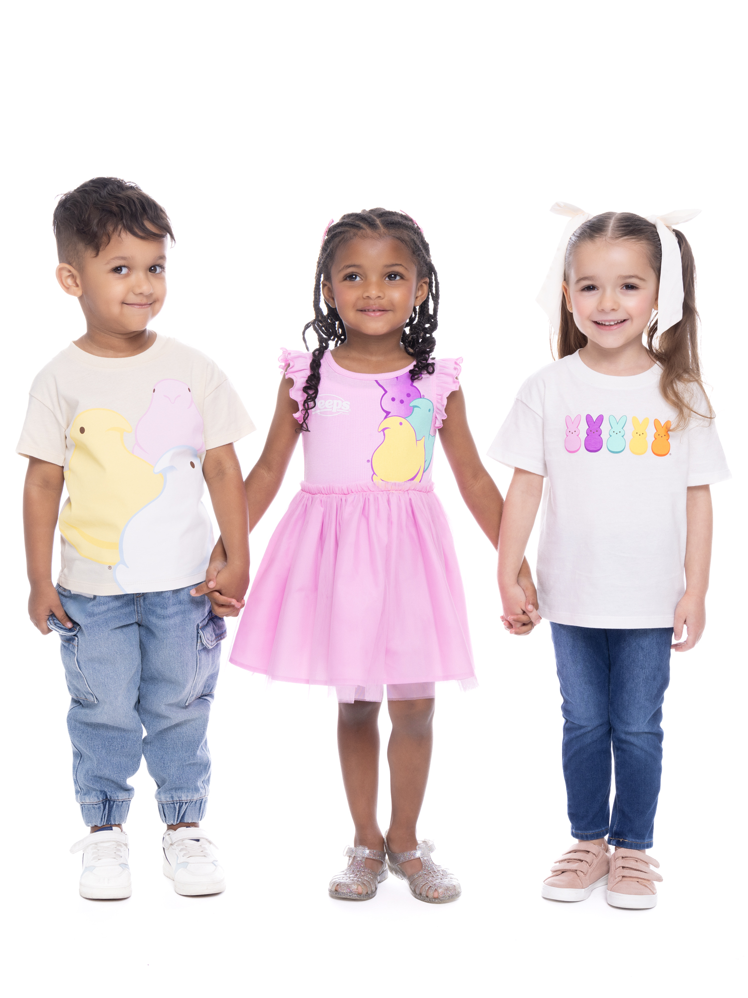 Easter Peeps Unisex Toddler Graphic Tee with Short Sleeves, Sizes 12M-5T