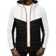 thumbnail image 1 of Dolkfu Sudadera con capucha para hombres de color combinado, chaqueta deportiva con cremallera completa, chaqueta ligera y de combinación para hombres. L, 1 of 3
