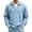 Light Blue, variant on Long Sleeve Tops for Men Fashion Turndown Collar Solid Color Casual Top Loose Soft Comfort Athletic Tee Shirts