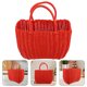 thumbnail image 4 of Cesta de ducha portátil, organizador de plástico, bolsa de almacenamiento con asas, neceser, contenedor para baño, dormitorio universitario, artículos esenciales para cocina y gimnasio, color naranja, 4 of 8