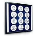 thumbnail image 3 of Designart 'Zodiac Diagram & Signs On Blue' Modern Framed Canvas Wall Art Print, 3 of 5