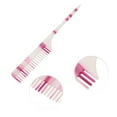 thumbnail image 3 of Unique Bargains 1 Pc Simple Vintage Rat Tail Comb Colorful Purple Imitation Acetic Acid, 3 of 6
