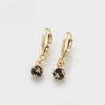 thumbnail image 3 of Aretes Swarovski Onix Bola De Fuego Colgante Oro 14k Lam dorado Unitalla, 3 of 7