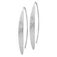 thumbnail image 2 of Auriga Fine Jewelry 925 Sterling Silver Rh-plated Textured Threader Earrings for Women, 2 of 6
