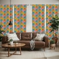 thumbnail image 2 of Ambesonne Funny Window Curtains, Colorful Grumpy Face Cats, Each 28" W x 84" L, Multicolor, 2 of 5