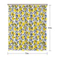 thumbnail image 5 of Yellow Lemon Fruit Leaves White Pattern Shower Curtain 72"x84" ,Bathroom Decorative Shower Curtains Set with 12 Hooks,Modern Waterproof Washable Shower Curtain, 5 of 6