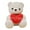 White, variant on Plush Bear with Red Heart I Love You 11" Cute Small Bear Soft Stuffed Animal Plush Doll for Valentines Wedding Anniversary Birthday Gift for All(Pink)