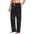 thumbnail image 6 of Logiee Mathematica Science Print Pajama Pants for Men,Men’s Pajama Bottoms,Mens PJ Pants with Pockets & Button Fly-Medium, 6 of 6
